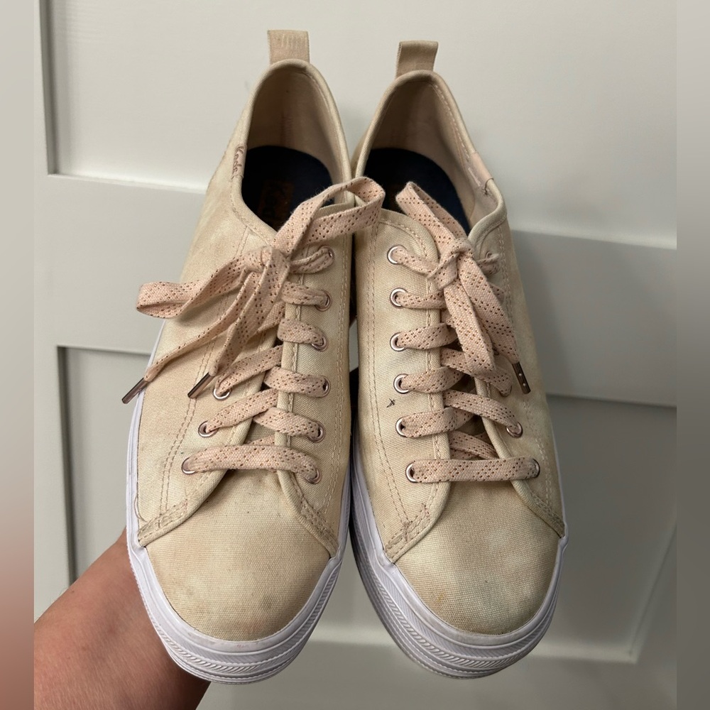 Keds Platform Sneakers Rose Gold Size 8 - Picture 6 of 10